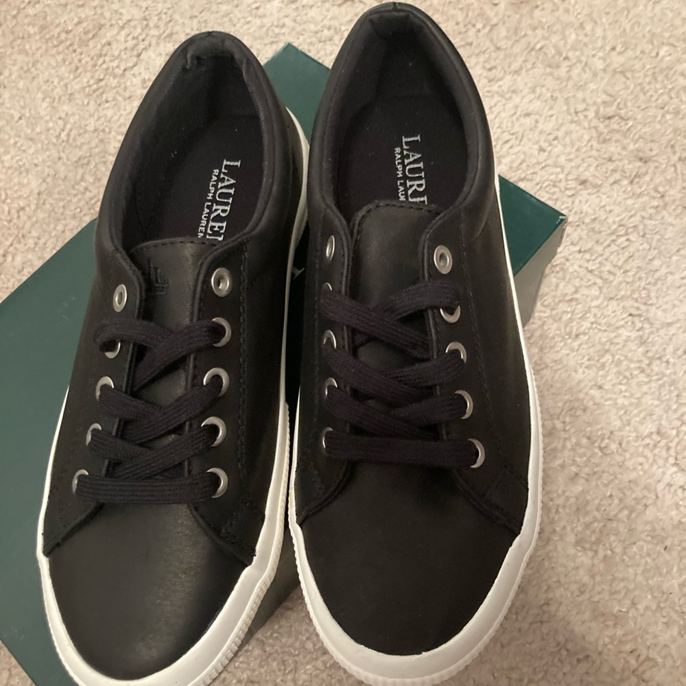 Ralph Lauren leather tennis shoes